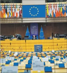  ?? D. LE LARDIC ?? Parlamento Europeo, foto de archivo de la celebració­n de un Pleno.