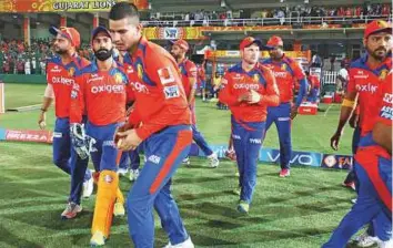  ?? BCCI ?? Gujarat Lions on their debut finished on the top of the table with 18 points before losing out in the play-offs in the 2016 edition of the Indian Premier League.