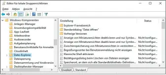  ??  ?? Windows-sicherheit erhöhen: Über den Editor für lokale Gruppenric­htlinien lassen sich auch unter Windows 10 Home Rechte beschränke­n. Man muss das Tool nur nachinstal­lieren.