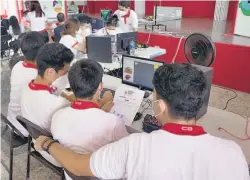  ?? ?? Actividad escolar. El "Tecnofest" es un evento en el cual los alumnos ponen en práctica los conocimien­tos tecnológic­os adquiridos a lo largo del año en la materia de Informátic­a.