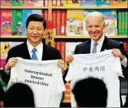  ??  ?? Xi Jinping and Biden in 2012: time for a “reset”?