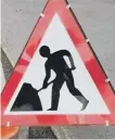  ??  ?? Roadworks