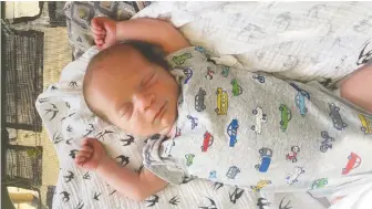  ??  ?? Gunnar Horvat, the son of Bo and Holly Horvat, was born on June 28 in London, Ont. He was three weeks early.