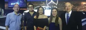  ??  ?? (L-R) Former Political Affairs Secretary Ronald Llamas, news anchor Julius Babao, TV host &amp; producer Christine Babao, Grace Ang and Auto Nation president Felix Ang