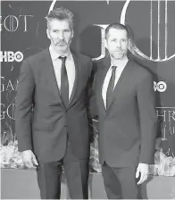  ?? — Gambar AFP ?? PENCIPTA GOT: Dan Weiss dan David Benioff.