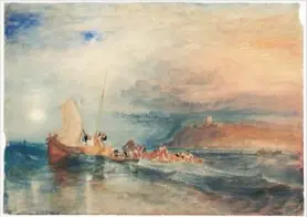  ??  ?? ► Folkestone desde el mar, William Turner (1822-1824), acuarela sobre papel.