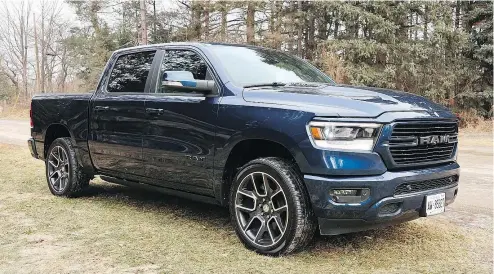  ?? — JIL MCINTOSH/DRIVING.CA ?? The 2019 Ram 1500 is sleeker than the previous model and impressive inside the cab as well.