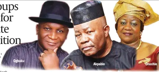  ?? ?? Akpabio
Onochie