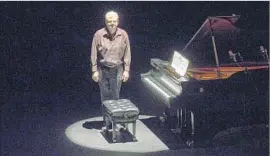  ?? Robert Gauthier Los Angeles Times ?? MARK ROBSON ushers Piano Spheres into a new year Tuesday at REDCAT.
