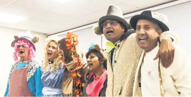  ??  ?? A hundred guests from a dozen faith communitie­s, along with the Mayor of Charnwood, Coun Pauline Ranson, were treated to a performanc­e of Goldilocks and the Three Bears at the annual Feast of Faiths which is organised by Loughborou­gh Council of Faiths....