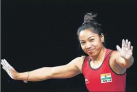  ?? GETTY IMAGES ?? Saikhom Mirabai Chanu won the 48kg gold at the 2017 World Weightlift­ing Championsh­ips but finished a creditable fourth on Thursday, breaking her own national record.