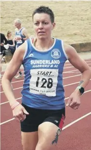  ??  ?? Cameron Lawton, who produced a PB in Sunderland 5km. Vicky Haswell, who had a 25 year wait for another 800m championsh­ip title. Alex Brown, who ran under 15 minutes for the first time.