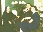  ?? NILAND FAMILY PHOTO ?? Sister Frances Niland with her brother, Tom Niland, and her sister, Josephine, mother of John Beilein.