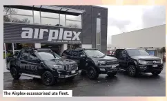  ??  ?? The Airplex-accessoris­ed ute fleet.