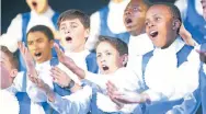  ??  ?? YOUNG TALENT: Members of the Drakensber­g Boys Choir