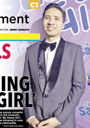  ?? – PHOTO FROM STAR MAGIC ?? Pepe Herrera enjoys romantic lead status in the romanticco­medy film ‘My Sassy Girl,’ which is now showing in over 170 cinemas nationwide.