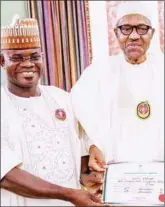  ??  ?? Gov Bello and Buhari