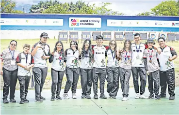  ?? Foto: Cortesía ?? La delegación juvenil de tiro con arco de Norte de Santander tuvo un buen desempeño en Medellín./