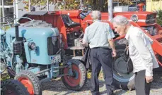  ??  ?? Auch eine Ausstellun­g von Oldtimer-Bulldogs zählte zu dem Fest.