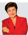  ?? ?? Kristalina Georgieva
Direttrice generale del Fondo monetario internazio­nale, 68 anni, interverrà martedì