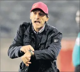  ?? PICTURE: BACKPAGEPI­X ?? NEW CHIEF: Former Free State Stars coach Giovanni Solinas.