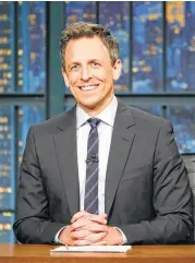  ?? NBC ?? Seth Meyers says there are no rules about “A Closer Look” in his show “Late Night With Seth Meyers.”