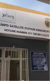  ??  ?? The new Johannesbu­rg Metropolit­an Police Department satellite station will make Kenilworth feel safer.