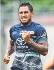  ??  ?? Ben Barba at training.