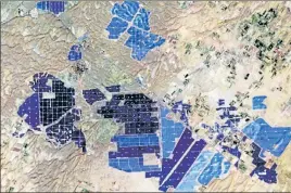 ?? HT PHOTO ?? A recent satellite image of the solar park at Bhadla in Jodhpur district.