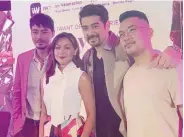  ??  ?? (From left): Zanjoe Marudo, Jodi, Ian Veneracion, and director Carlo Catu