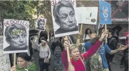  ?? ?? Protests against the visit of Judith Butler to Brazil in 2017