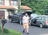  ?? DOUGLASS DOWTY/THE ASSOCIATED PRESS ?? Michael Rotondo, 30, prepares to leave his parents' house in Camillus, N.Y., on Friday. His eviction gained national attention.