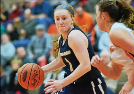  ?? SAM STEWART - DIGITAL FIRST MEDIA ?? Spring-Ford’s Sydney Wagner drives to the basket during the second half of the Rams’ victory over Perkiomen Valley Thursday.
