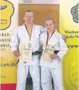  ?? FOTO: VEREIN ?? Andreas Lieber und Hannah Fuhrmannec­k vom Judo/Ju-Jutsu Verein Friedrichs­hafen sind bei der DM dabei.