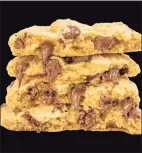  ?? ?? A stack of Crumbl’s chocolate chip cookies.