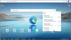  ??  ?? Will opening an email within Edge prove popular?