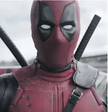  ??  ?? Ryan Reynolds stars as Wade Wilson, a.k.a. the “merc with the mouth,” in Deadpool, an unexpected success story, with a sequel set for June 2018.