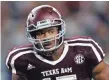  ?? TIM HEITMAN, USA TODAY SPORTS ?? Texas A&amp;M defensive lineman Myles Garrett is expected to go first to the Browns.