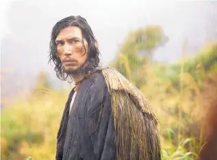  ?? COURTESY OF PARAMOUNT PICTURES/SHARPSWORD FILMS/AI FILMS ?? Adam Driver as Father Garrpe in the film “Silence.”