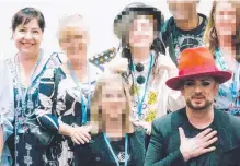  ??  ?? Nicky Carney pictured with Boy George.