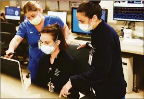  ?? Tyler Sizemore / Hearst Connecticu­t Media file photo ?? Nurses in the emergency department of Greenwich Hospital in April 2022.