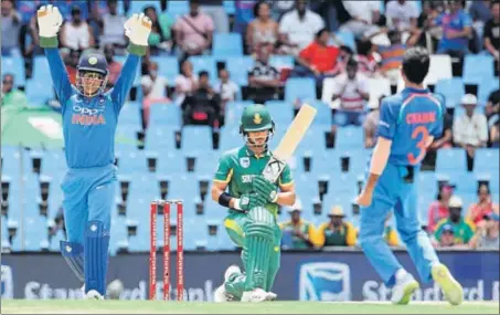  ??  ?? While India have improved steadily and look to win the ODI series, South Africa have been hurt by their inability to play spin and the loss of key men to injury.