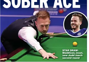  ?? ?? STAR DRAW: Maddison, inset, saw Judd reach second round