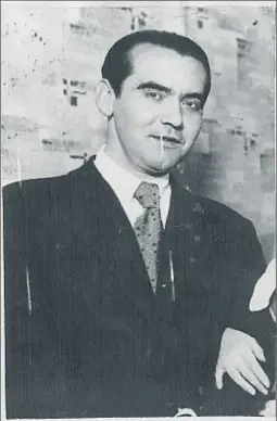  ?? ARCHIVO ?? Federico García Lorca, que fue fusilado el 17 de agosto de 1936