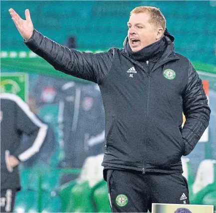  ??  ?? Celtic boss Neil Lennon is under mounting pressure at Parkhead.