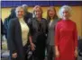  ?? PETE BANNAN – DIGITAL FIRST MEDIA ?? In this Jan. 3 file photo, newly elected Chester County row officers, from left: Treasurer Patricia Maisano, Controller Margaret Reif, Clerk of Courts Yolanda Van de Krol, and Coroner Dr. Christina VanePol pose for a photo following their swearing-in...