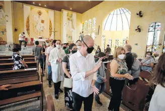  ?? FELIPE RAU/ESTADAO ?? Covas. Prefeito lançou campanha em evento virtual, mas antes foi a uma igreja na zona sul