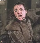  ?? HBO ?? Arya Stark’s (Maisie Williams) skills and heroism are on display