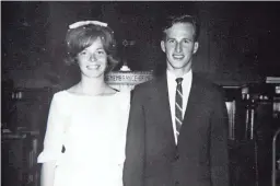  ?? PROVIDED BY KATHY SMITH ?? Kathy and Donnie Smith smile in a photo from their wedding on June 18, 1966.