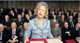  ??  ?? Mit ihr war nicht zu spaßen: Meryl Streep als Margaret Thatcher in „Die eiserne Lady“: 20.15 Uhr, ATV 2.